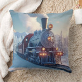 Stoomtrein Winterlandschap Sneeuwberg Kussen (Deken)