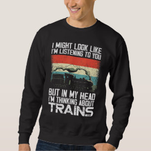 Stoomtreinbestuurder Trainspotten Locomotief Vinta Trui