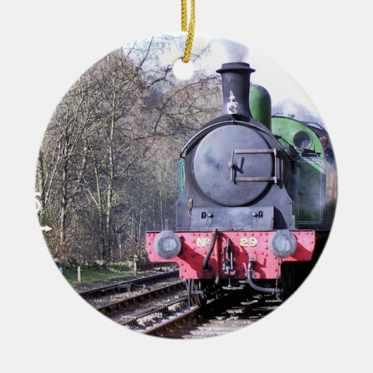 STOOMTREINEN KERAMISCH ORNAMENT (Voorkant)
