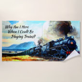 Stoomtreinen met locomotieven  strandlaken (Voorkant)