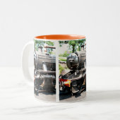 STOOMTREINEN TWEEKLEURIGE KOFFIEMOK (Voorkant links)