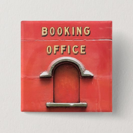 STOOMTREINEN VIERKANTE BUTTON 5,1 CM (Voorkant)