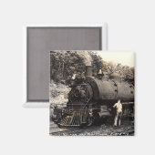 -stoomtreinmagneet magneet (Voorkant / Achterkant)