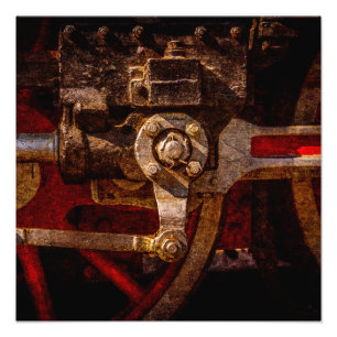  stoomtreintoestel foto afdruk