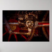  stoomtreintoestel poster (Voorkant)