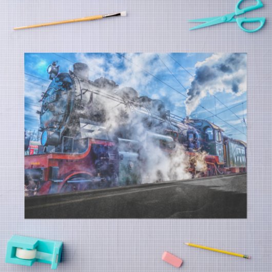 stoomtreinweefselpapier tissuepapier (Craft)