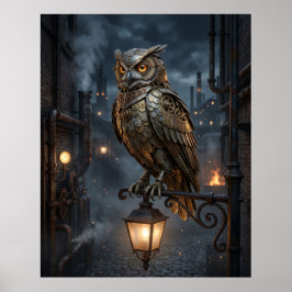 Stoomuil-Lantaarn Poster
