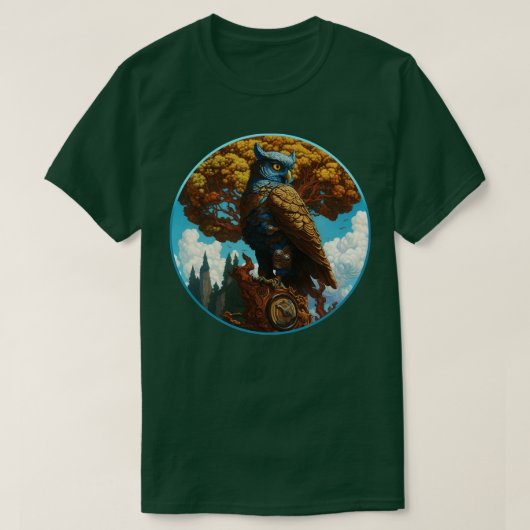 Stoomwerkuil bij een boom t-shirt (Design voorkant)