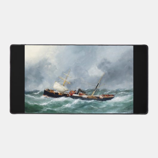 Stoomzeilschip Finsbury 1881 Bureaumat (Voorkant)