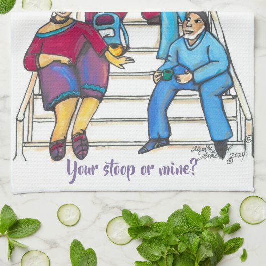 Stoop Stories Keukenhanddoek (Gevouwen)