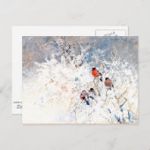 Stoopendaal - Bullfinches, kunstschilderij Briefkaart (Voorkant / Achterkant)