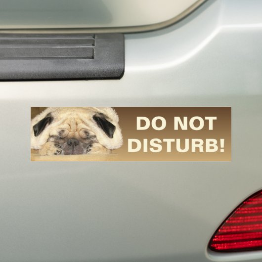 Stoor de Bumpersticker niet (Op auto)