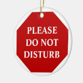 Stoor de deurwoede niet keramisch ornament (Links)