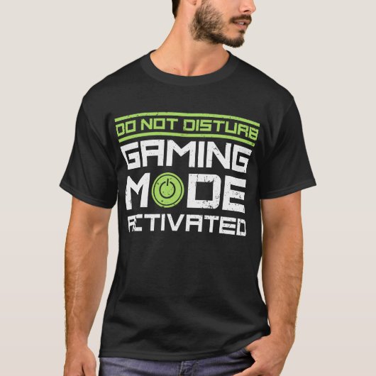 Stoor de gamemodus niet actief t-shirt (Voorkant)