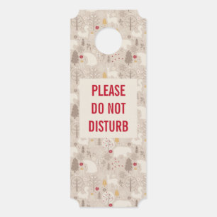 Stoor de klassieke bosdieren niet in het noordse p deurhanger