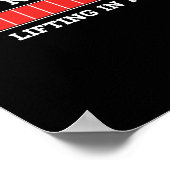 Stoor de lopende hef niet poster (Hoek)