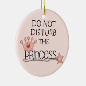 Stoor de prinses door Hanger niet Keramisch Ornament (Rechts)