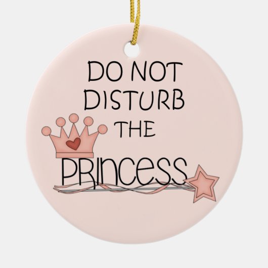 Stoor de prinses door Hanger niet Keramisch Ornament (Voorkant)