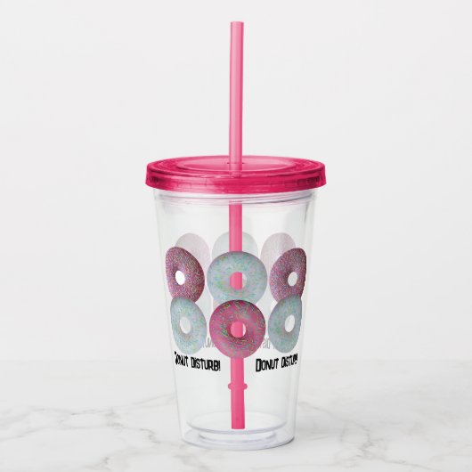 Stoor je niet! acryl drinkbeker (Voorkant)