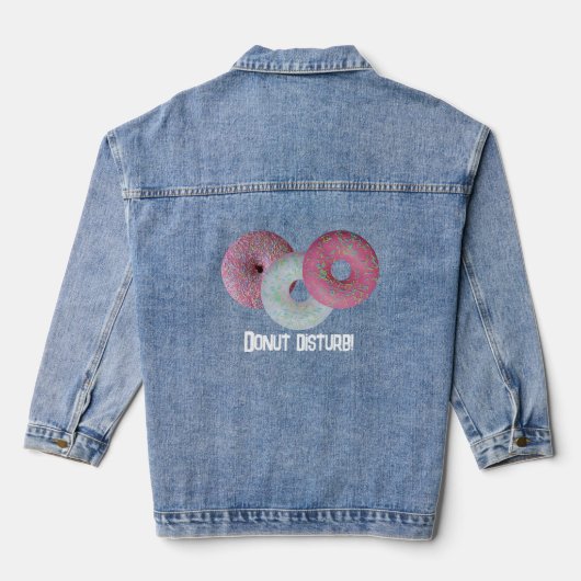 Stoor je niet! denim jacket (Achterkant)