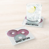 Stoor je niet! glazen onderzetter (Schuin)