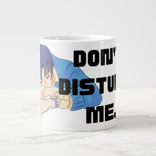 'Stoor Me Niet' Anime-Style Jumbo Mok (Voorkant)