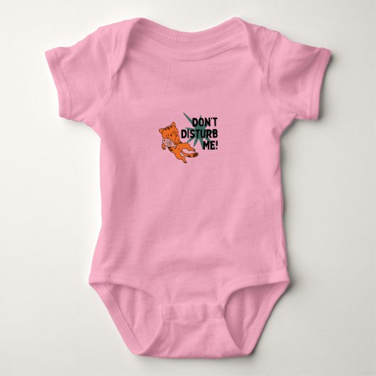 Stoor Me Niet Grappige Kat Baby Rompertje (Voorkant)
