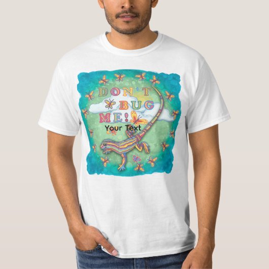 Stoor me niet hagedis T-shirt (Voorkant)