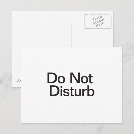 Stoor niet briefkaart (Voorkant / Achterkant)