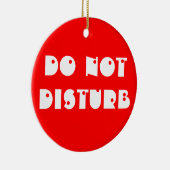 Stoor niet/ga geen portierkaneel in keramisch ornament (Rechts)