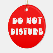 Stoor niet/ga geen portierkaneel in keramisch ornament (Links)