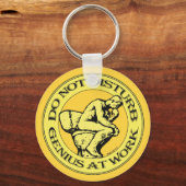 Stoor niet, Genius op het Werk (kleurenstempelstij Sleutelhanger (Voorkant)