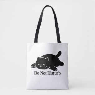 Stoor Niet Zwarte Kat Boodschappentas Schattige Lu Tote Bag