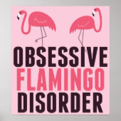 Stoornis met obsessief Flamingo Poster (Voorkant)