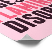 Stoornis met obsessief Flamingo Poster (Hoek)