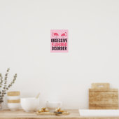 Stoornis met obsessief Flamingo Poster (Keuken)