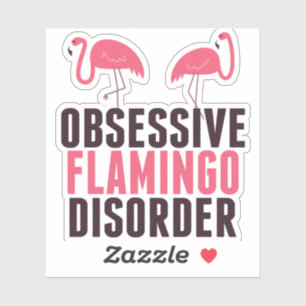 Stoornis met obsessief Flamingo Sticker