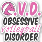 Stoornis met obsessief volleybal sticker (Voorkant)