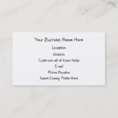 Stoorstang onderbroken visitekaartje (Achterkant)