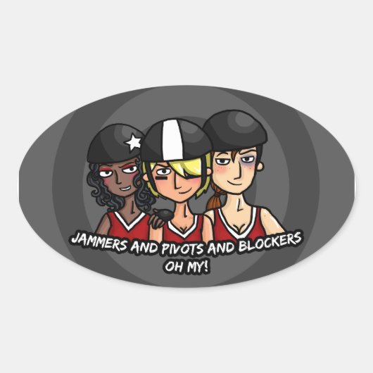 Stoorzenders draaien blokkers op mijn ovale sticker (Voorkant)