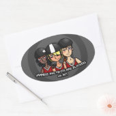 Stoorzenders draaien blokkers op mijn ovale sticker (Envelop)