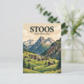 Stoos Zwitserland Briefkaart (Staand voorkant)