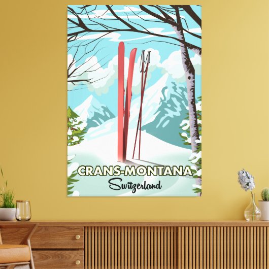 Stoos Zwitserland Canvas afdrukken (Insitu (Woonkamer))