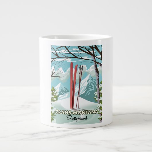 Stoos Zwitserland Giant Coffee Mok (Voorkant)