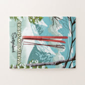 Stoos Zwitserland Jigzaag Puzzle Legpuzzel (Horizontaal)