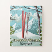 Stoos Zwitserland Jigzaag Puzzle Legpuzzel (Verticaal)