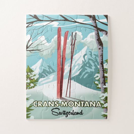 Stoos Zwitserland Jigzaag Puzzle Legpuzzel (Verticaal)