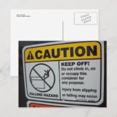 Stootteken niet klimmen briefkaart (Voorkant / Achterkant)