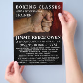 Stootzak, Boksklas Advertentie Flyer (Hand)