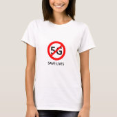 Stop 5G en bespaar levens T-shirt (Voorkant)